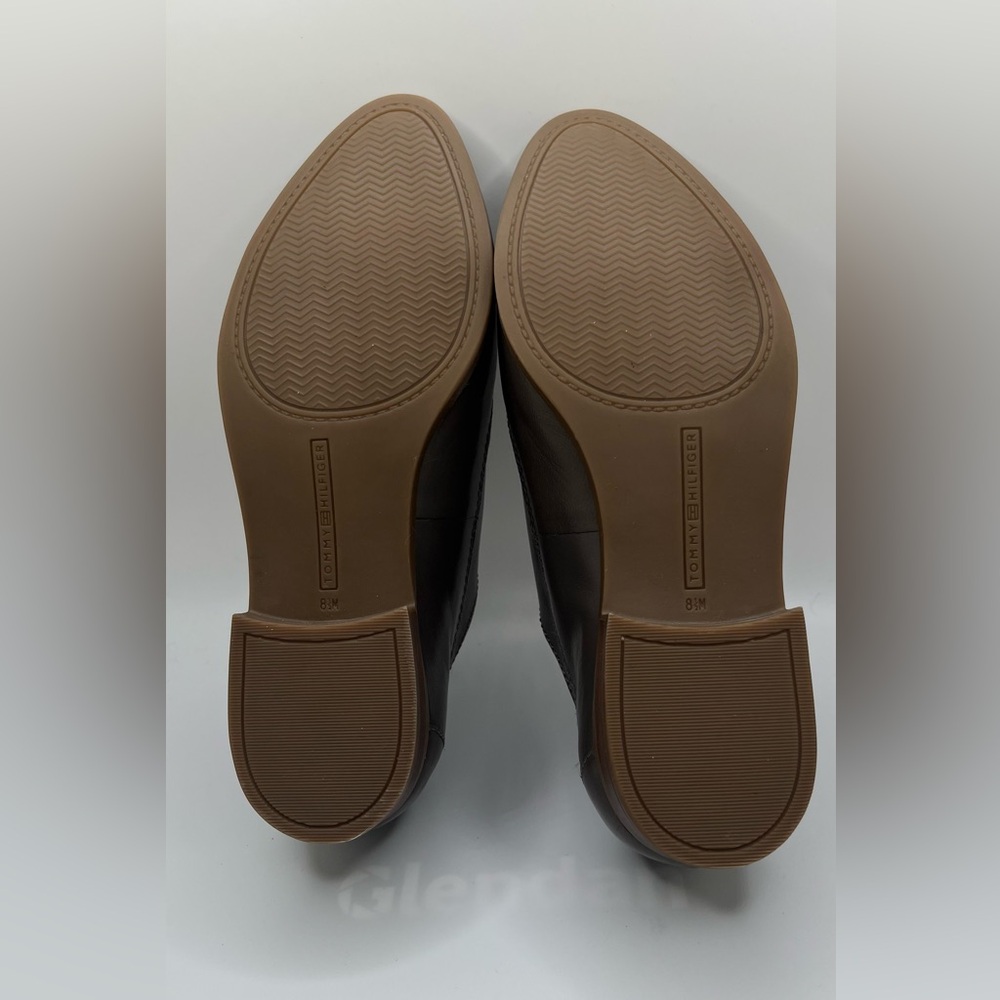 Tommy Hilfiger Women’s Dark Grey M Finn Cap- Toe Leather Oxfords Size 8 1/2 M - Picture 9 of 11